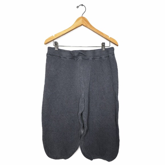 Free People FP Beach Women's Textured Waffle Knit Jogger Pants Gray Size L - Picture 2 of 8